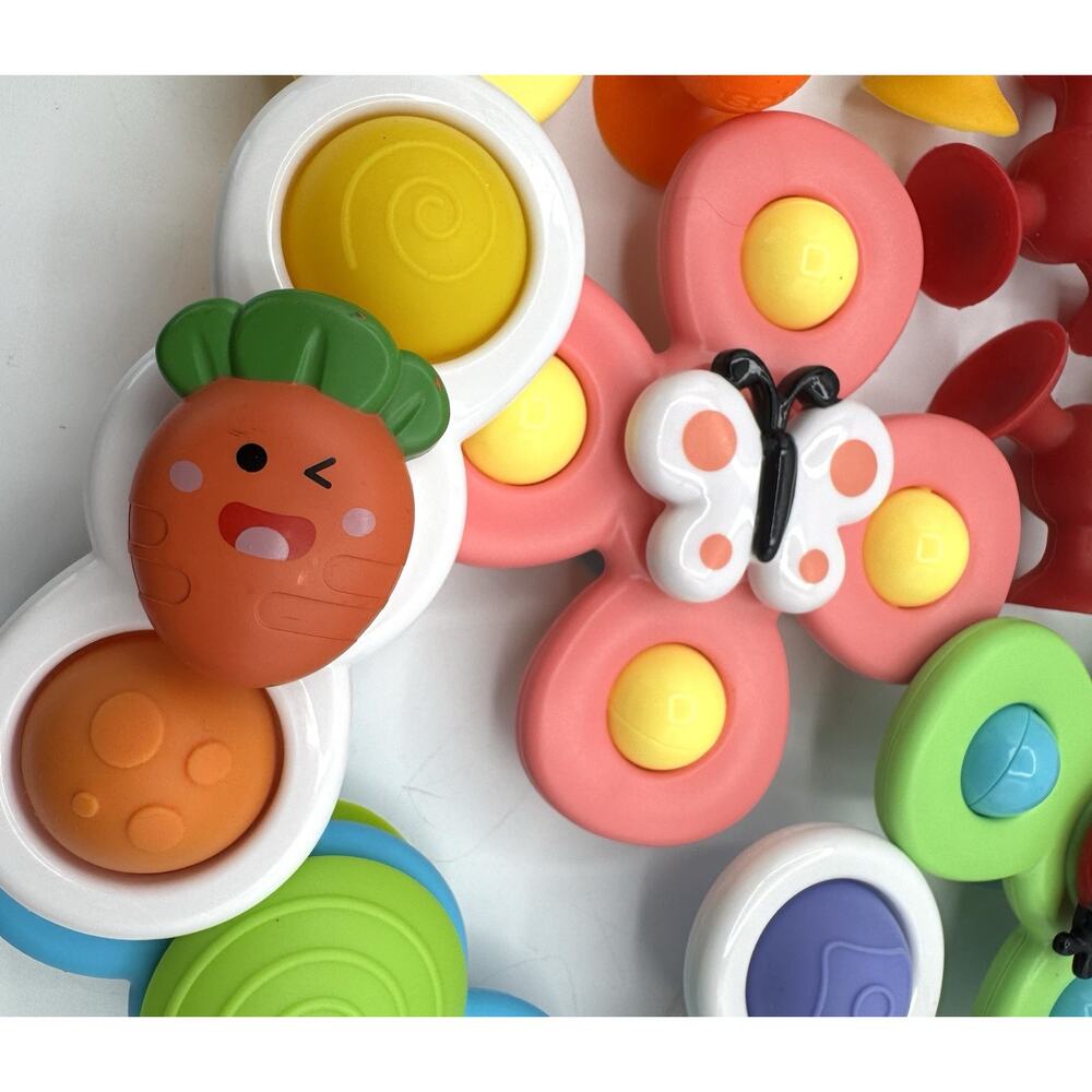 Fat Brain Toys Whirly Squigz Suction Little Brainies Suckers Lot of 25 - Picture 3 of 11
